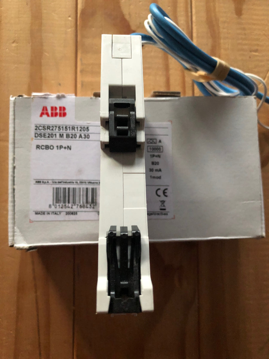 ABB 20a 30mA 10kA 2CSR275151R1205 Type B 240V RCBO MCB DSE201M B20 A30 ...