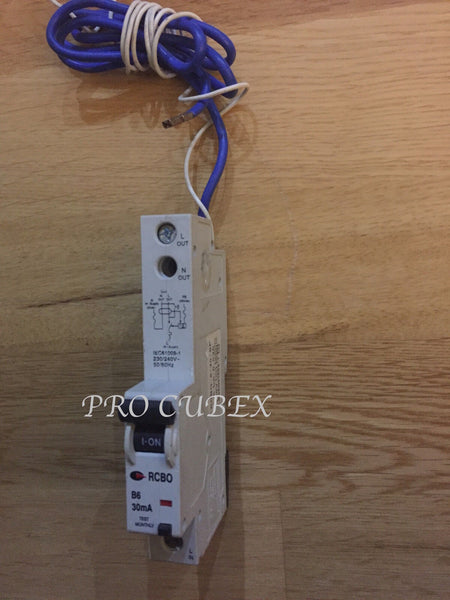 CGD 6A 30MA RCBO 6KA 230V TYPE B B6 1 POLE