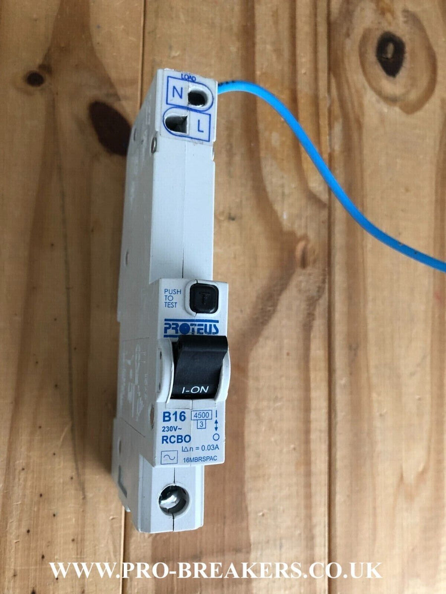 PROTEUS 16A 30MA TYPE B RCBO B16 1 POLE 16MBRSPAC 230V – PRO BREAKERS