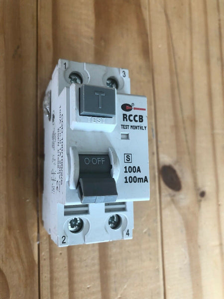 LEWDEN CGD 100A 100MA RCD RCCB 2 POLE CGD-100/100/2/S