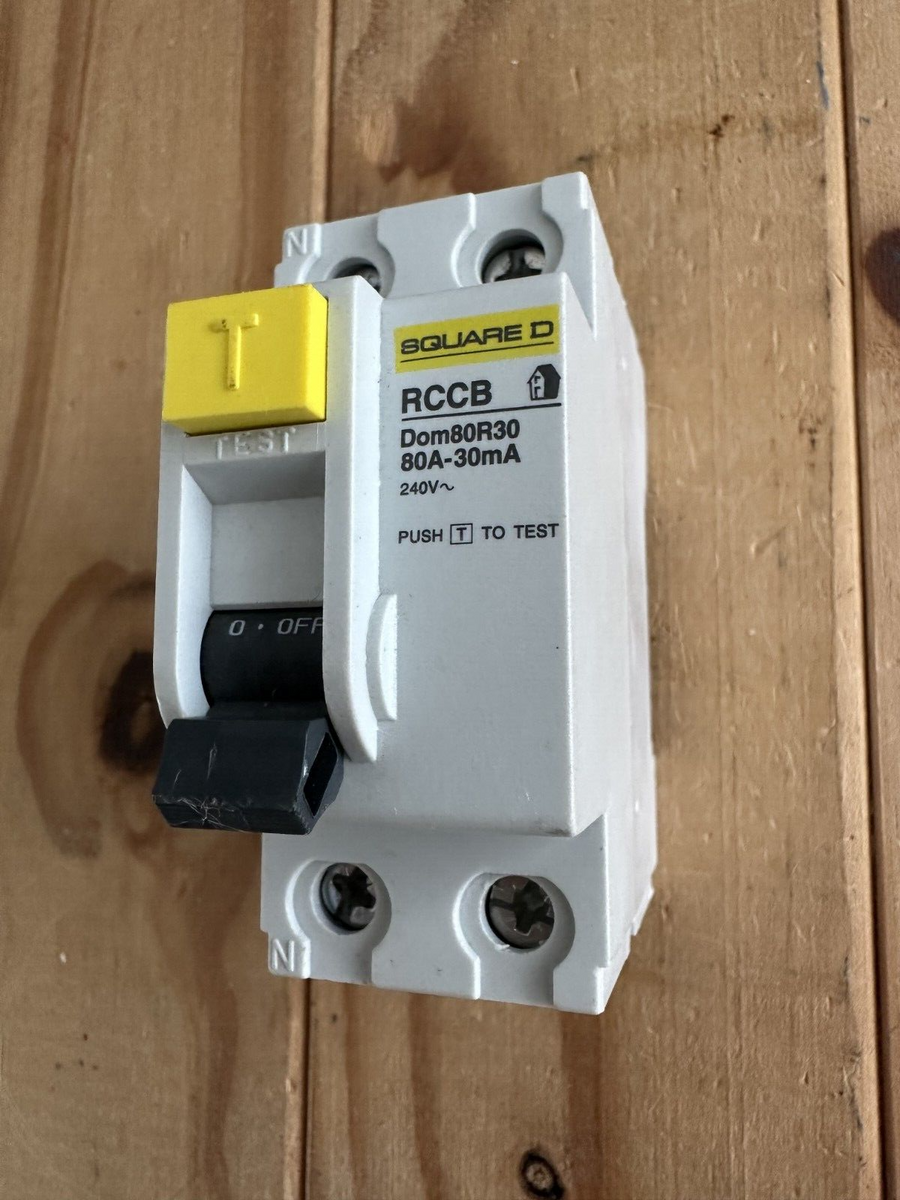 Square D Dom80R30 80amp 30ma RCD RCCB 2 POLE 240V – PRO BREAKERS