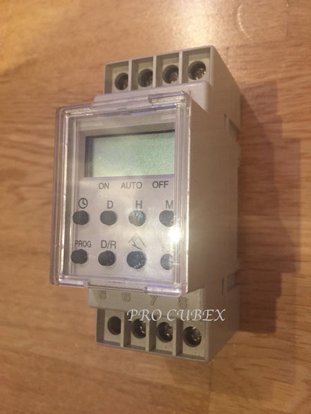 MALMBERGS DIGITAL TIME SWITCH RESISTIVE LOAD 10A INDUCTIVE LOAD 5A 2 POLE