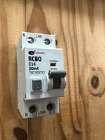 LEWDEN CGD 16A 30MA RCD RCCB 2 POLE rcbo-c16/30/1pn 110/230v