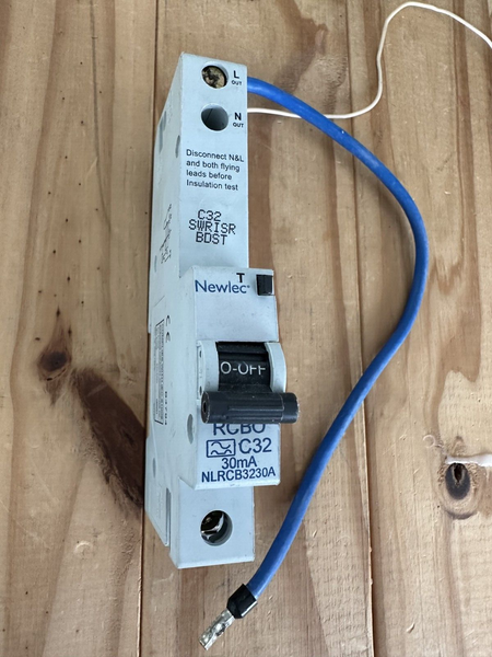 NEWLEC NLRCB3230A 32 AMP CURVE C C32 6kA 30mA RCBO TYPE C