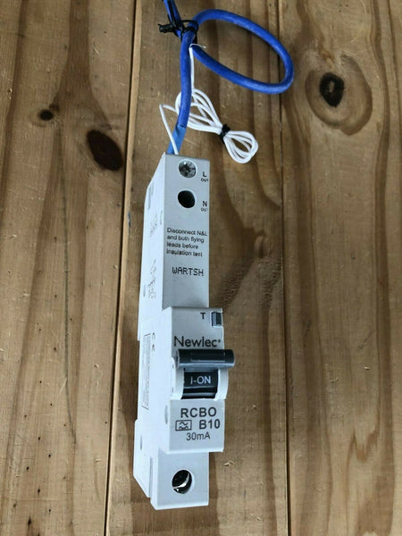 NEWLEC 10 AMP CURVE B 6kA 30mA RCBO TYPE A