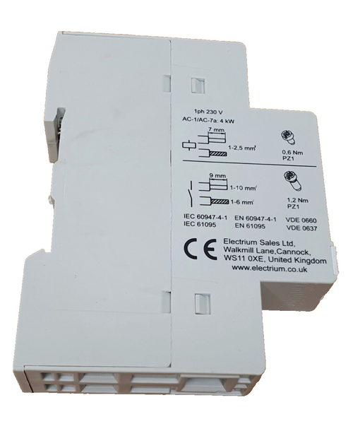 1 Module Contactor Wylex MESB-20NO 20A Contactor 2 Pole 1 Module – PRO BREAKERS