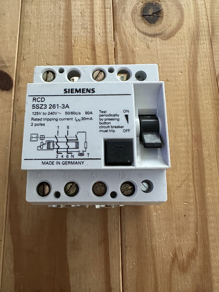 SIEMENS 80A 30MA 5SZ3261-3A 2 POLE RCD RCCB 125/240V – PRO BREAKERS
