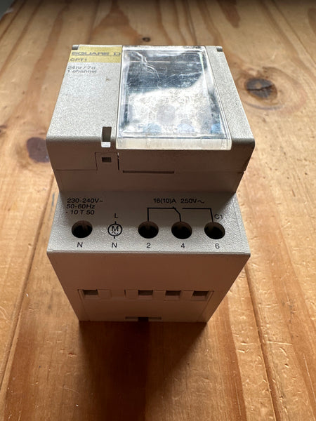 Merlin Plug Timer Switch SQUARE D CPT1 7 DAYS ELECTRONIC TIME SWITCH 1 CHANNEL MERLIN DIN RAIL ...
