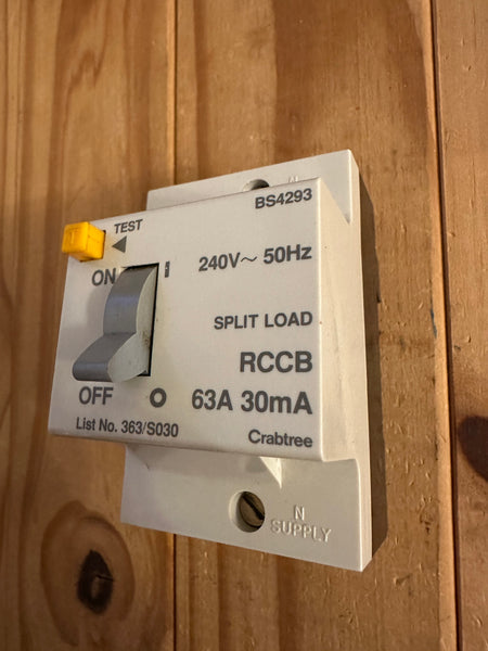 Split Load Rcd CRABTREE STARBREAKER 363/S030 63A 30mA SPLIT LOAD RCCB RCD – PRO BREAKERS