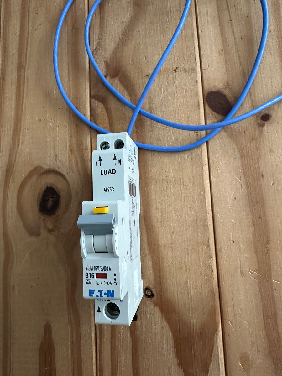 EATON 16 AMP TYPE B 10kA 30mA RCBO ERBM-16/1/B/003-A-UK EMBH116R30C ...