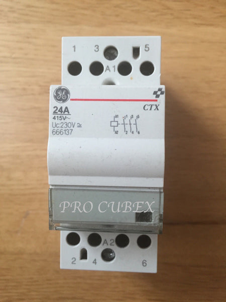 GENERAL ELECTRIC GE 24A CONTACTOR 666137 2 POLE CTX