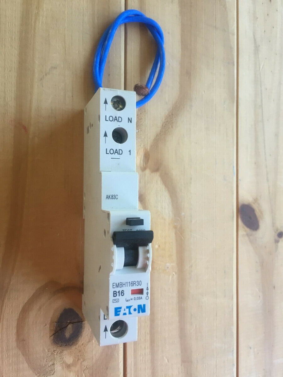 EATON 16 AMP TYPE B 10kA 30mA RCBO RCD MCB EMBH116R30 memshield3 – PRO ...