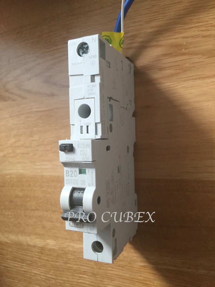MEM 20 AMP TYPE B 20A MCB/RCBO MR30 POD 30mA MEMERA 2000 BILL EATON ME ...