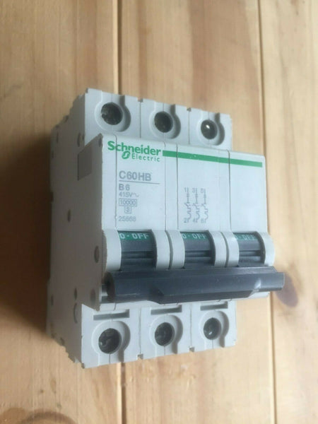 SCHNEIDER ELECTRIC 6A C60HB306 3 POLE MCB 25868 415V