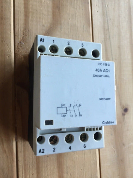 CRABTREE  40A CONTACTOR 303/C40TP