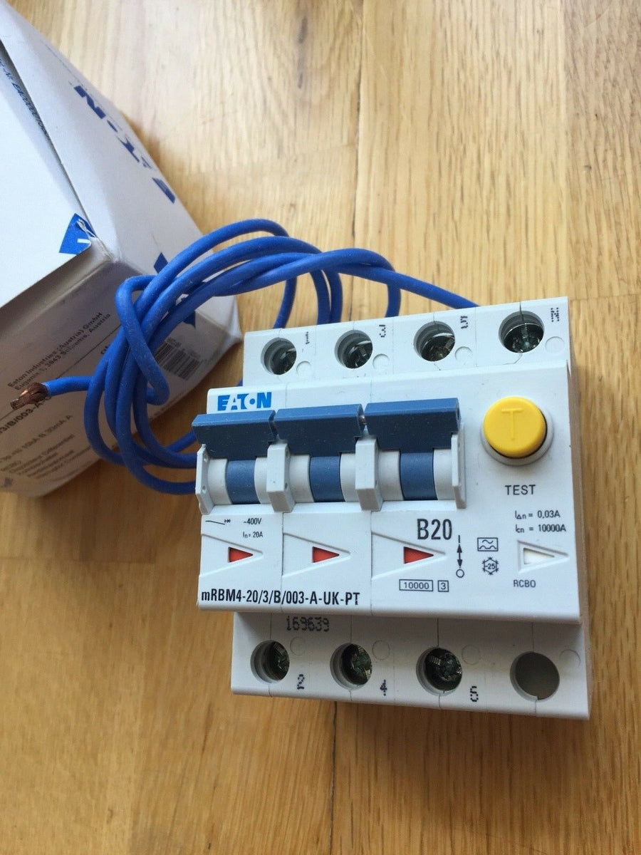 Eaton RCBO 10 Amp 30mA Type B 10A Memshield 3 B10 Compact EMBH110R30C NEW - Will Eaton RCBO 10 Amp 30mA Type B 10A Memshield 3 B10 Compact EMBH110R30C NEW - Will